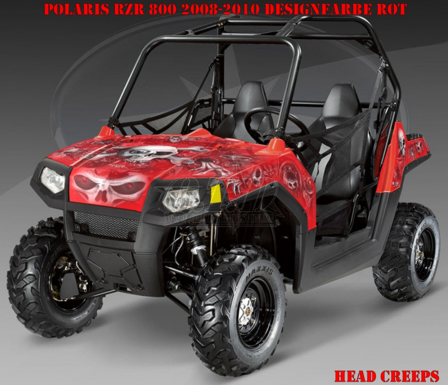 Head Creeps Rot für Polaris RZR 800/800 S - 2006-2010